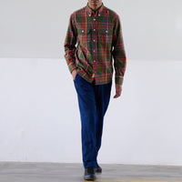 Winter Madras Plaid Shirt in Green