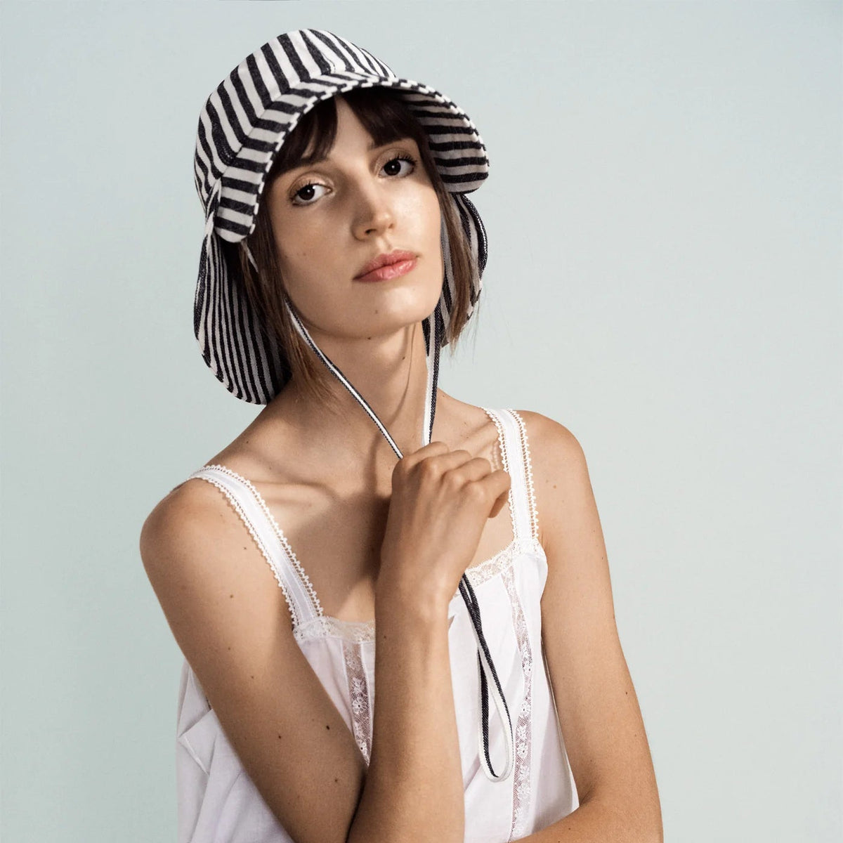 Stripe Tulip Bucket Hat