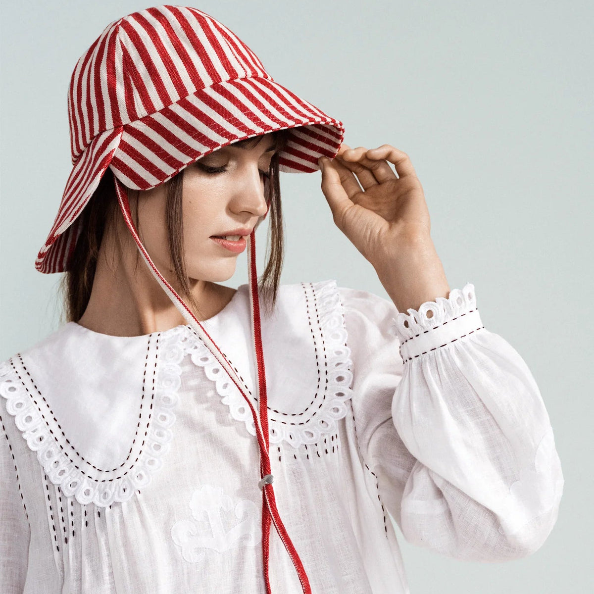 Stripe Tulip Bucket Hat