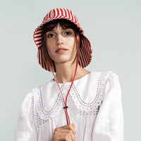 Stripe Tulip Bucket Hat