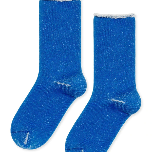Hoodie Wool Sock in Coastal