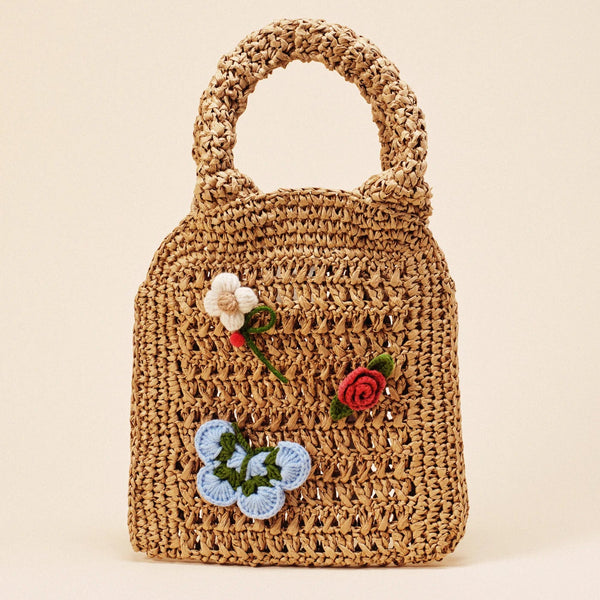 Santorini Crochet Bag in Natural