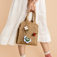 Santorini Crochet Bag in Natural