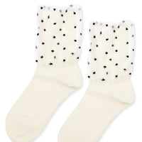 Dotted Tulle Overlay Crew