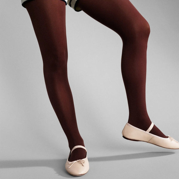 Opaque Tight in Chocolate Brown