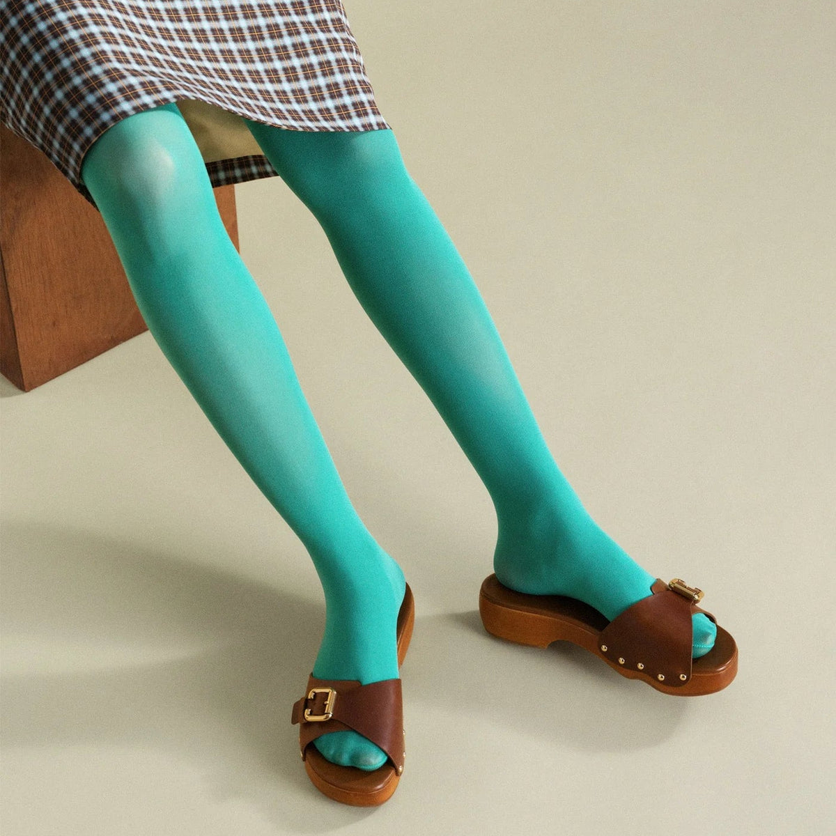 Opaque Tight in Sea Green