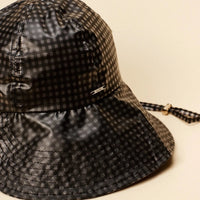 Tulip Bucket Hat in Black Gingham