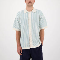 Hurrah Knit Polo in Light Blue