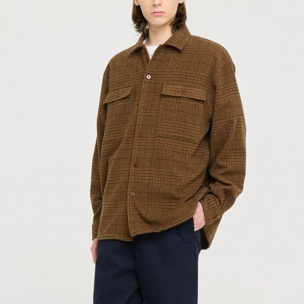 Imperata Over Shirt in Brown