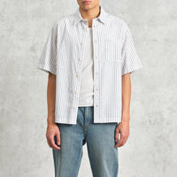 Kew Shirt in Boucle Stripe