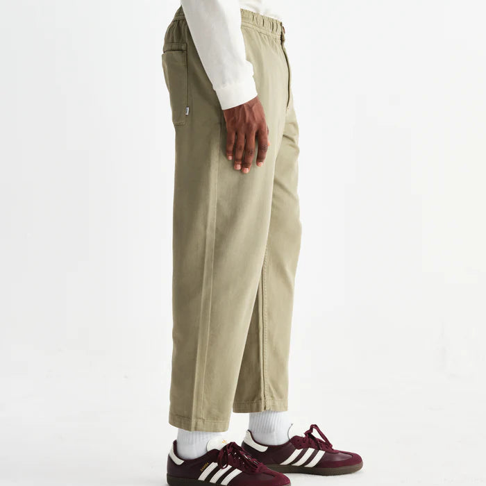 Kurt Organic Twill Trouser in Light Khaki