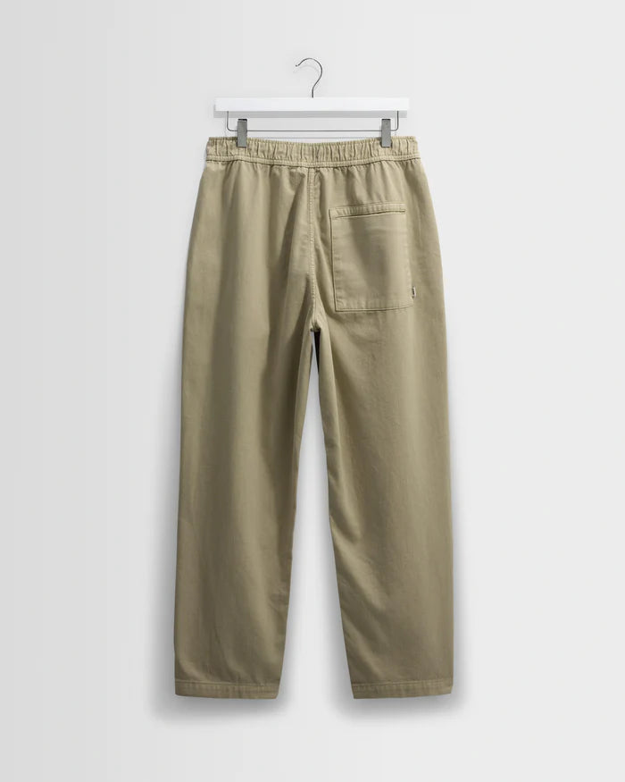 Kurt Organic Twill Trouser in Light Khaki