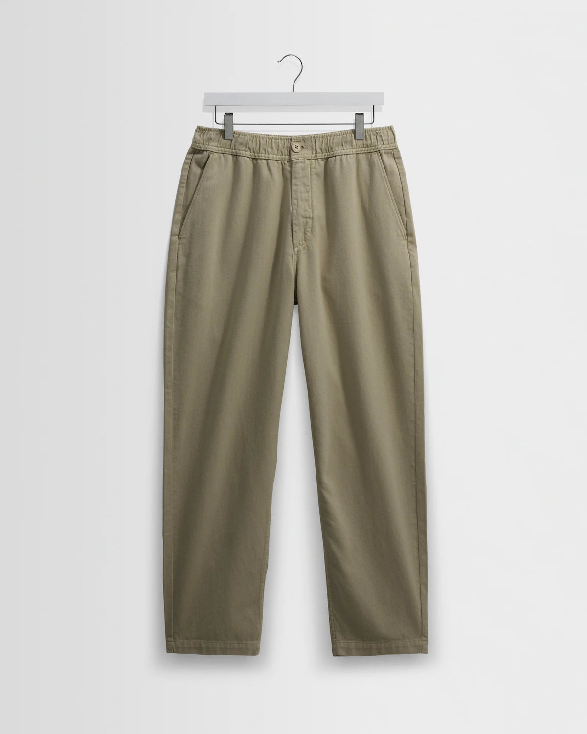 Kurt Organic Twill Trouser in Light Khaki