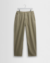 Kurt Organic Twill Trouser in Light Khaki