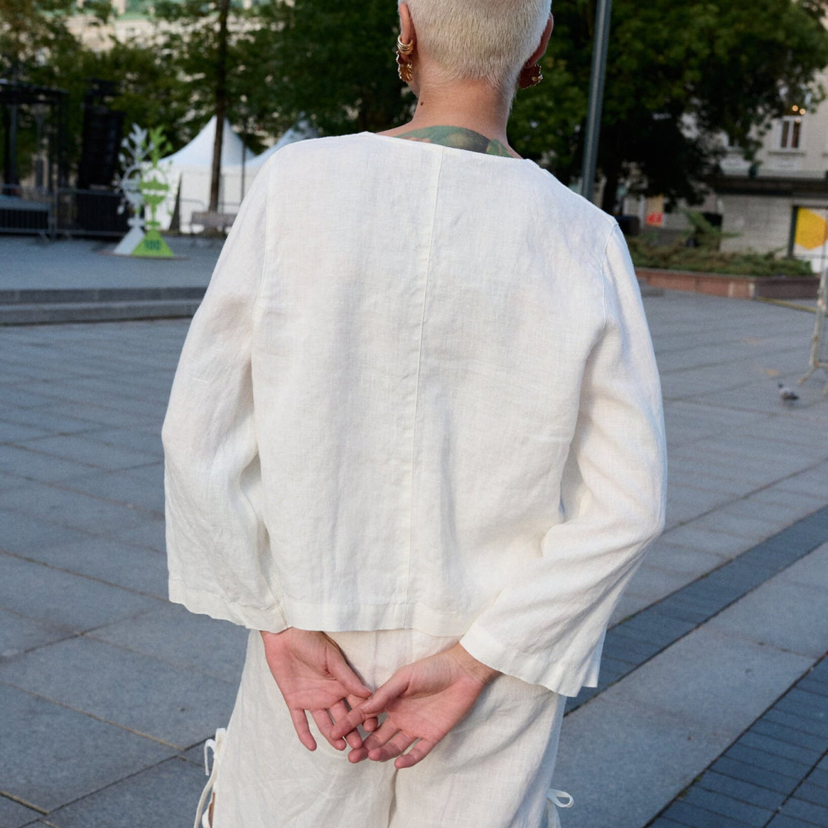 Marina Top in Milky White