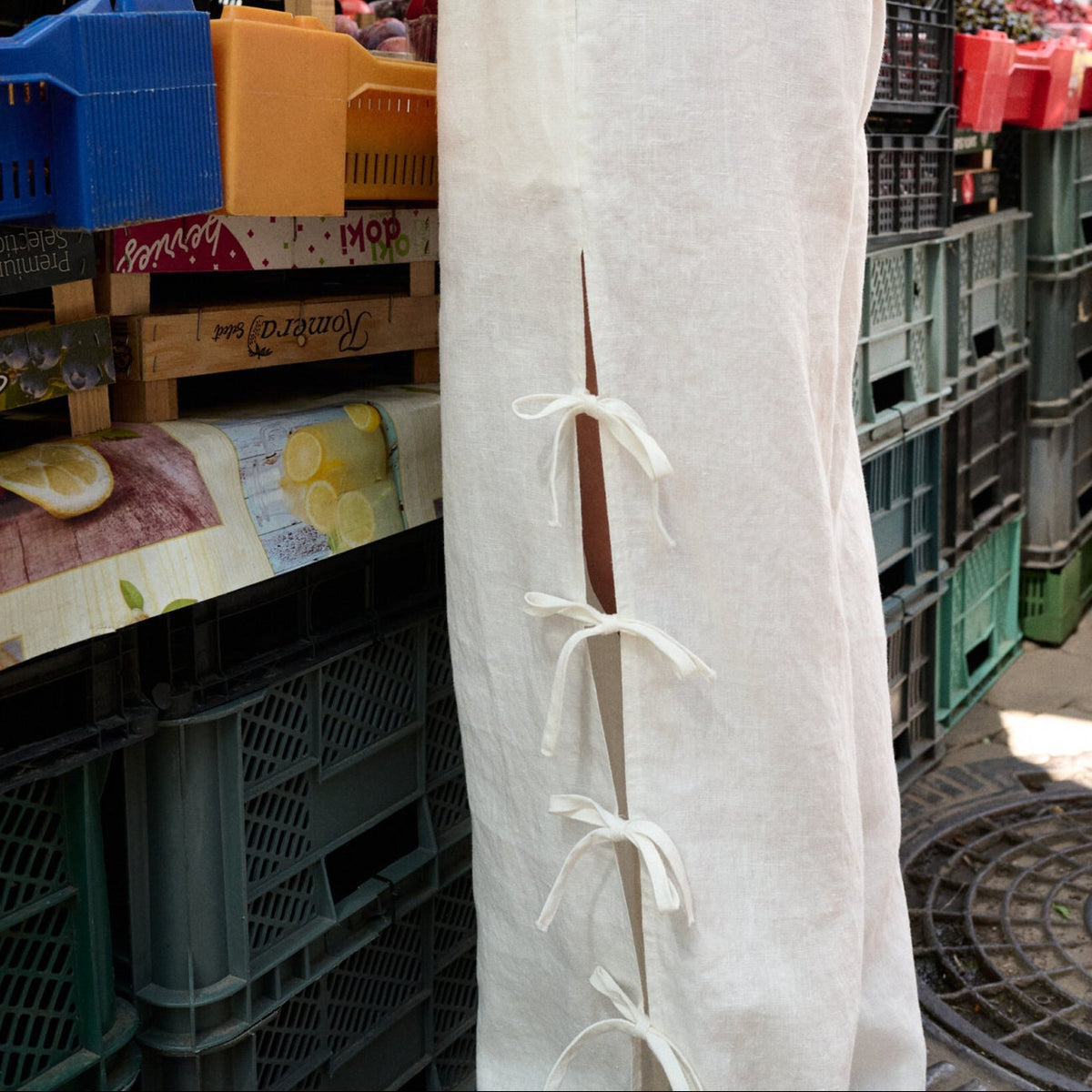 Uma Trousers in Milky White