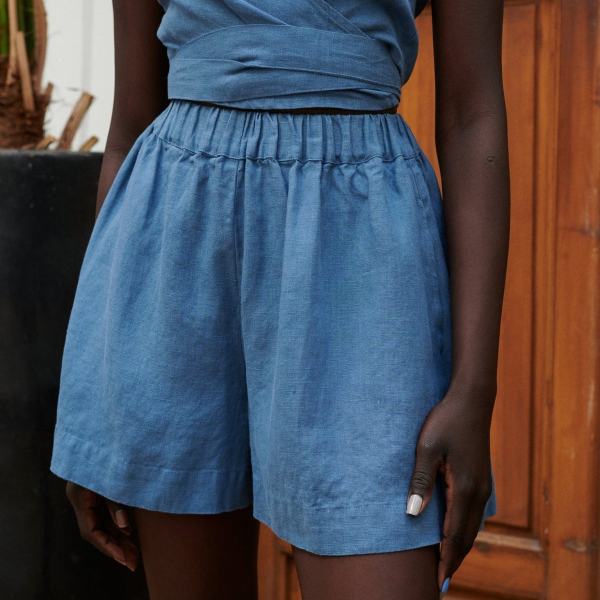 Kim Shorts in Stellar Blue