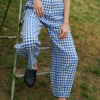 Frankie Pants in Blue Gingham