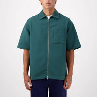 Luis Zip Shirt in Green