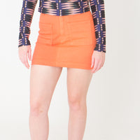 Camille Skirt in Deep Orange