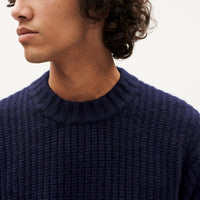 Santos Knitted Sweater in Blue