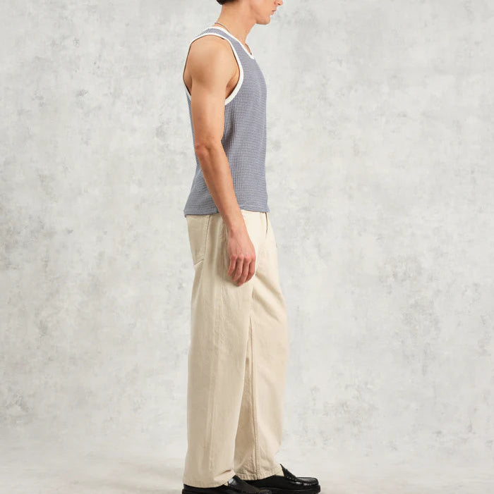 Montague Vest in Mini Stripe Rib