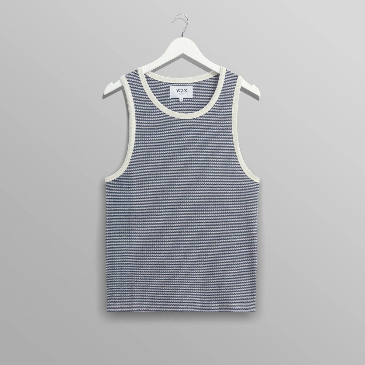 Montague Vest in Mini Stripe Rib