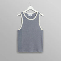 Montague Vest in Mini Stripe Rib