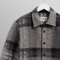 Nolan Overshirt in Grey/Blue Check
