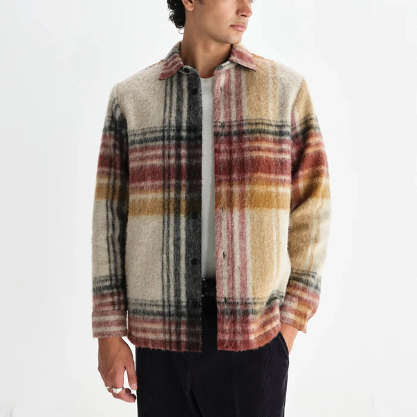 Nolan Overshirt in Natural Check