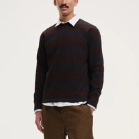 Obel Sweatshirt in Black/Burgundy