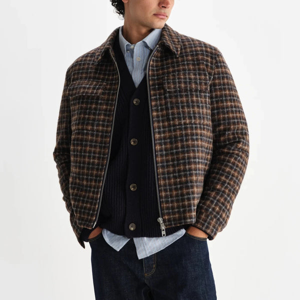 Osier Jacket in Drawn Check