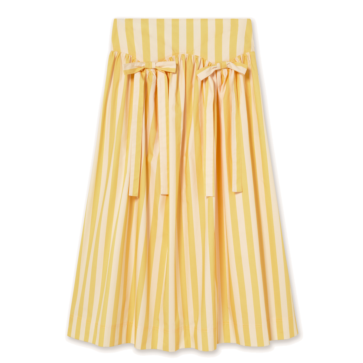 Striped Skirt in Mellow Yellow