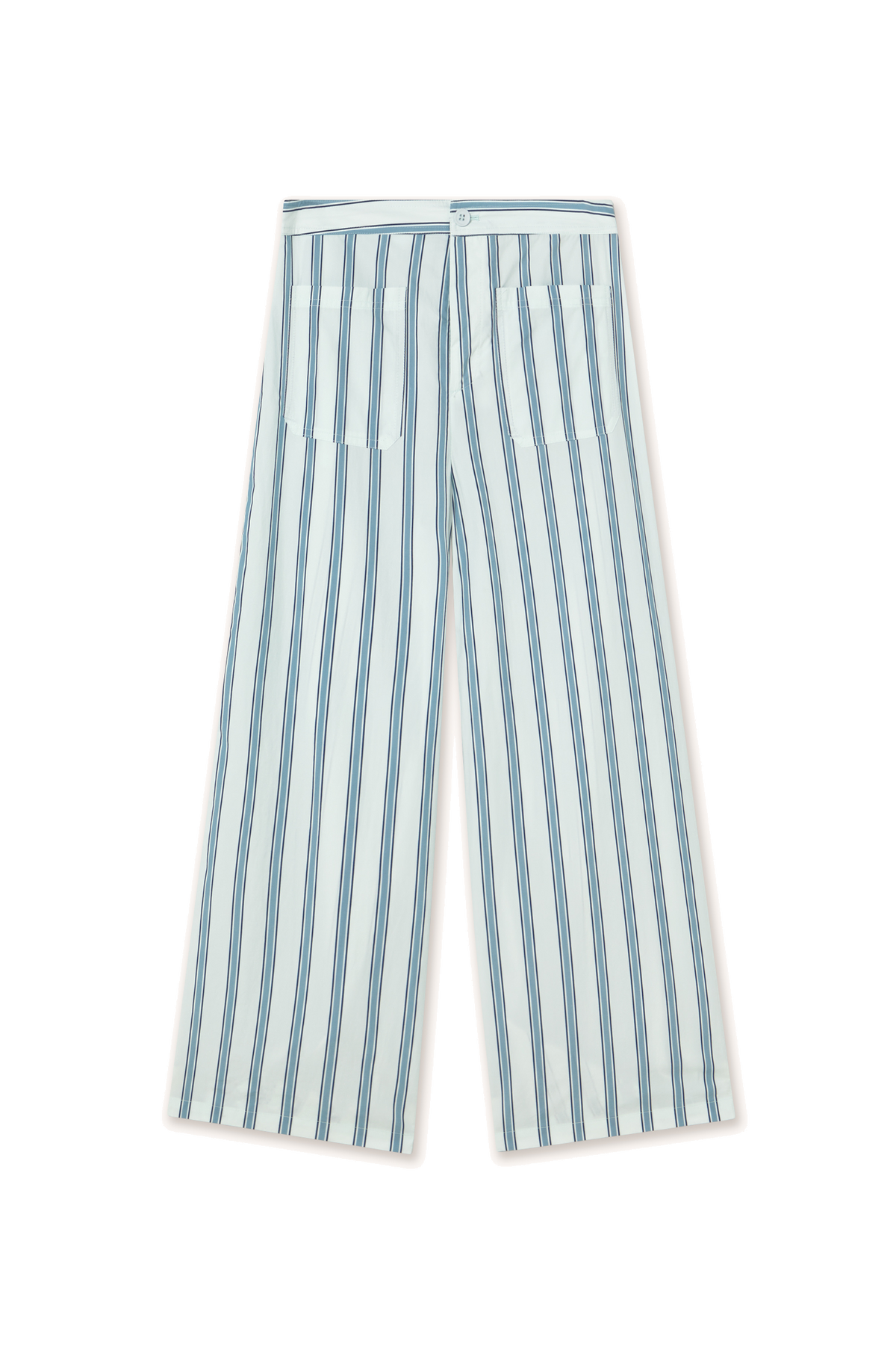 Retro Stripes Pant in Ice Blue