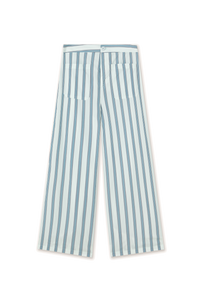 Retro Stripes Pant in Ice Blue