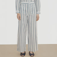 Retro Stripes Pant in Ice Blue