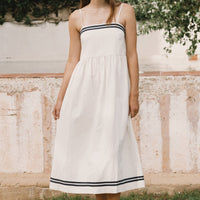 Straps Dress in Off White