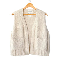 Papa Cotton Vest in Naturel