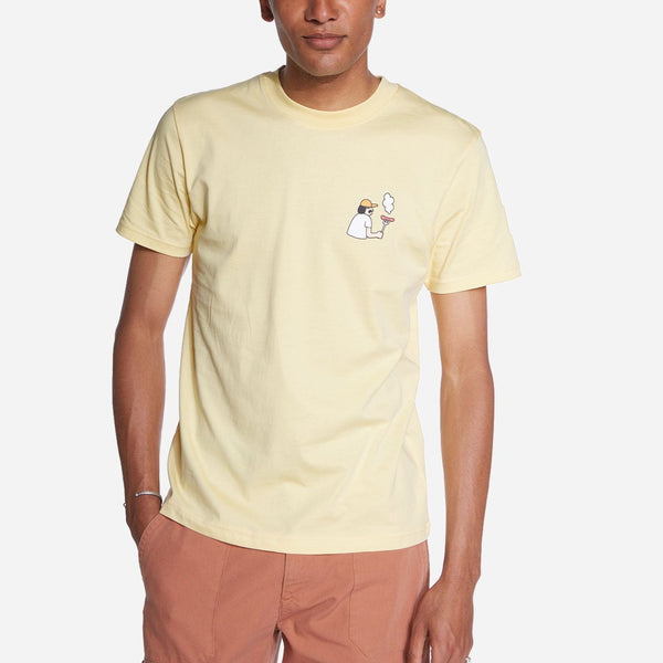 Bbq Tee in Pastel Yellow