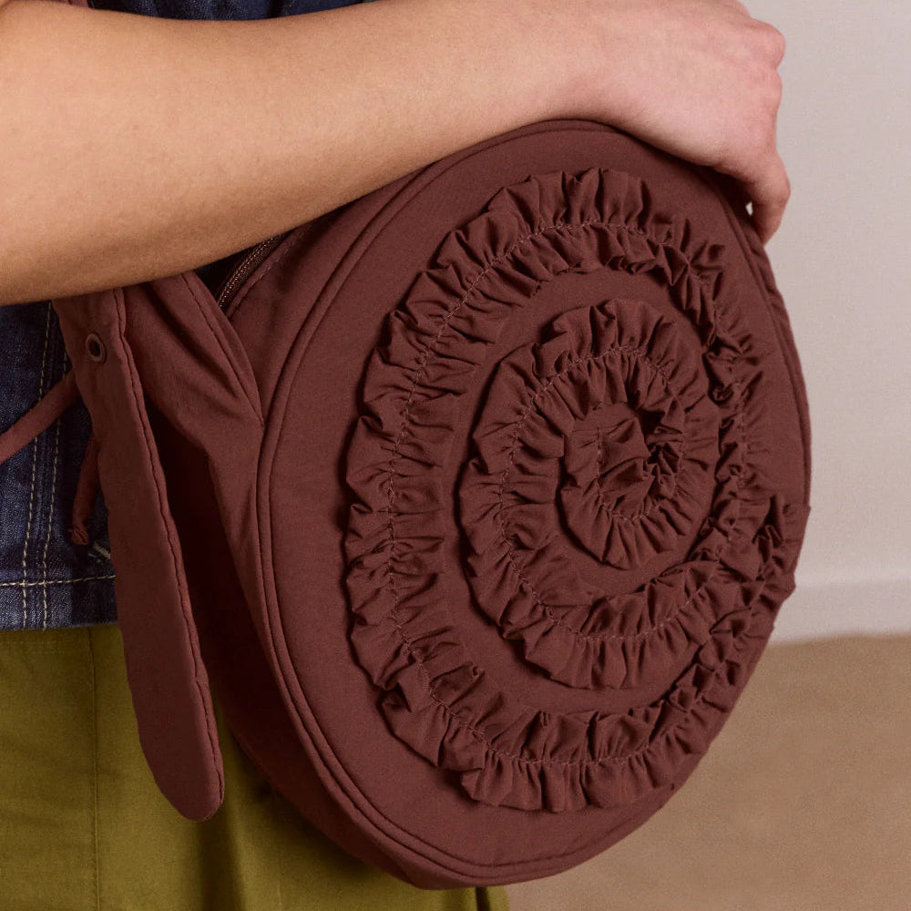 Rae Swirl Bag in Chocolate