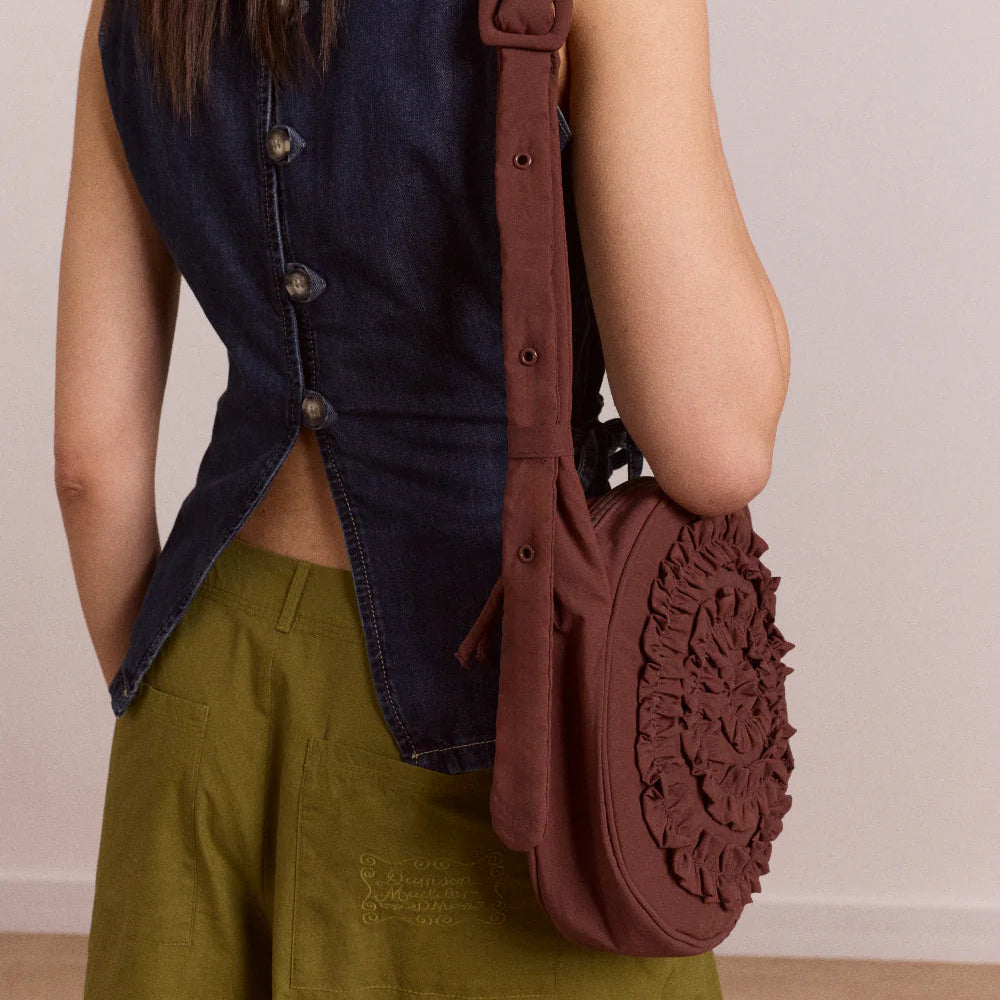 Rae Swirl Bag in Chocolate