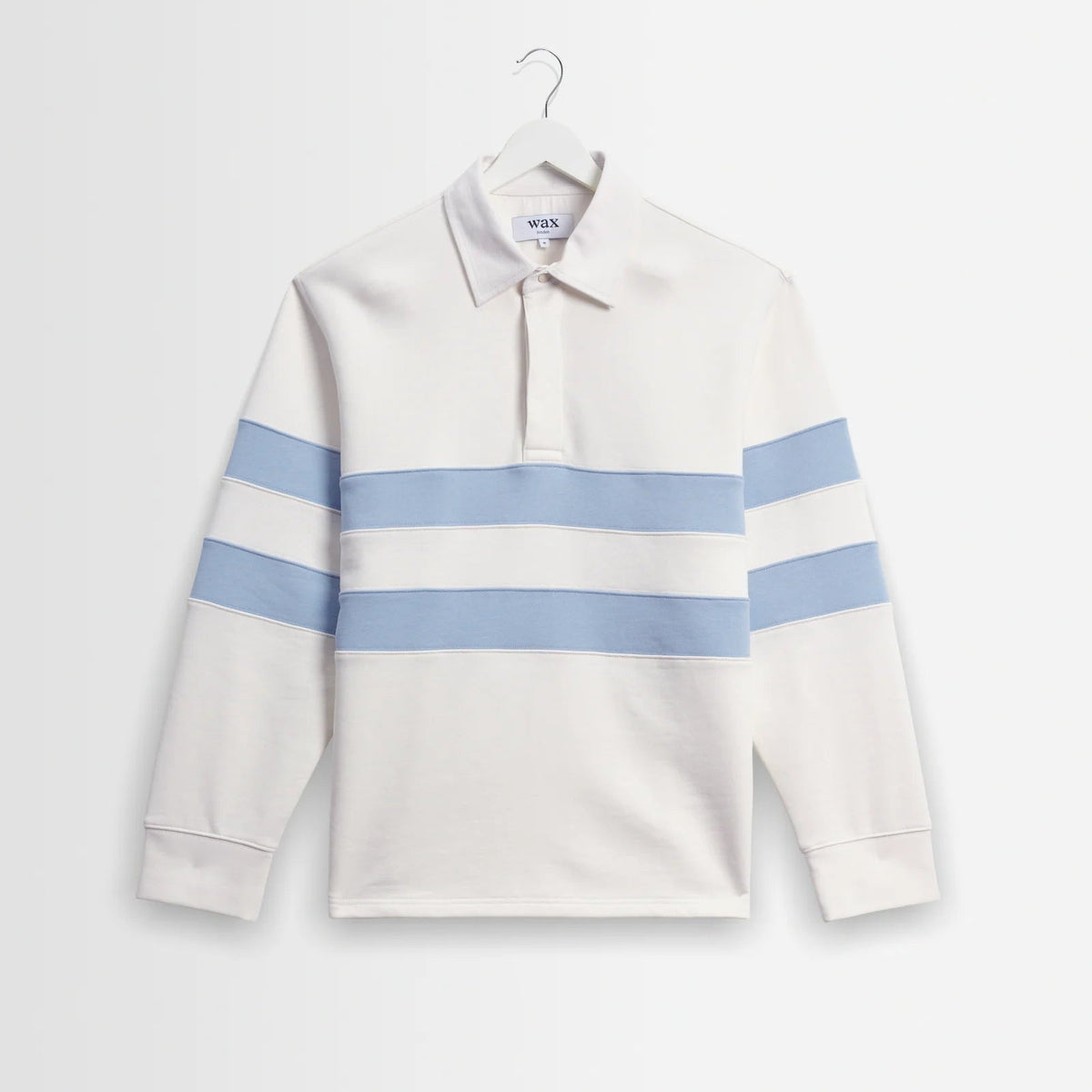 Rowhill Rugby in Ecru/Light Blue