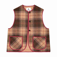 Shepherd Sleeveless Jacket in Brown