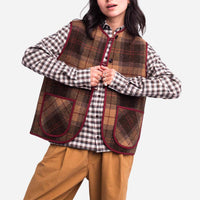 Shepherd Sleeveless Jacket in Brown
