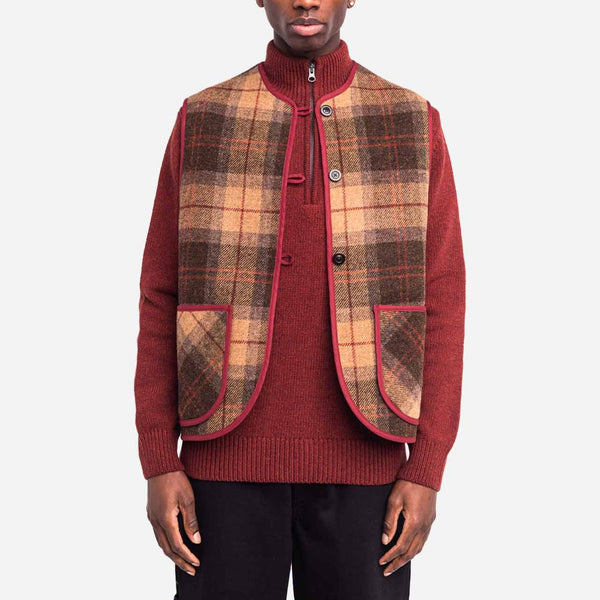 Shepherd Sleeveless Jacket in Brown