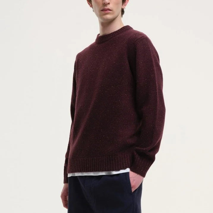 Starry Night Sweater in Burgundy