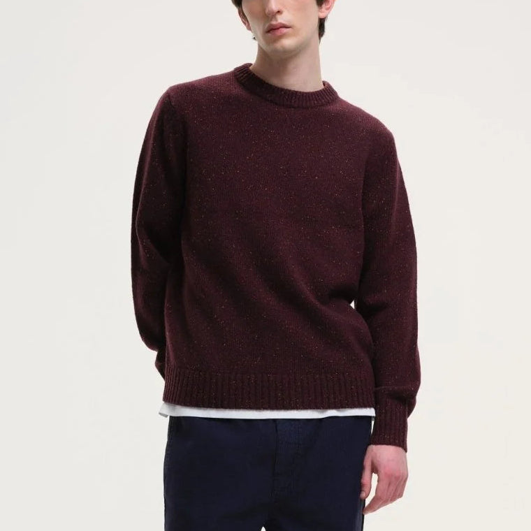 Starry Night Sweater in Burgundy