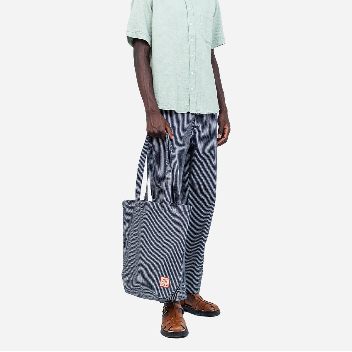 Toto Denim Tote in Stripes
