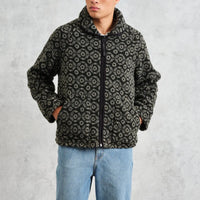 Tate Fleece Jacket in Washed Black