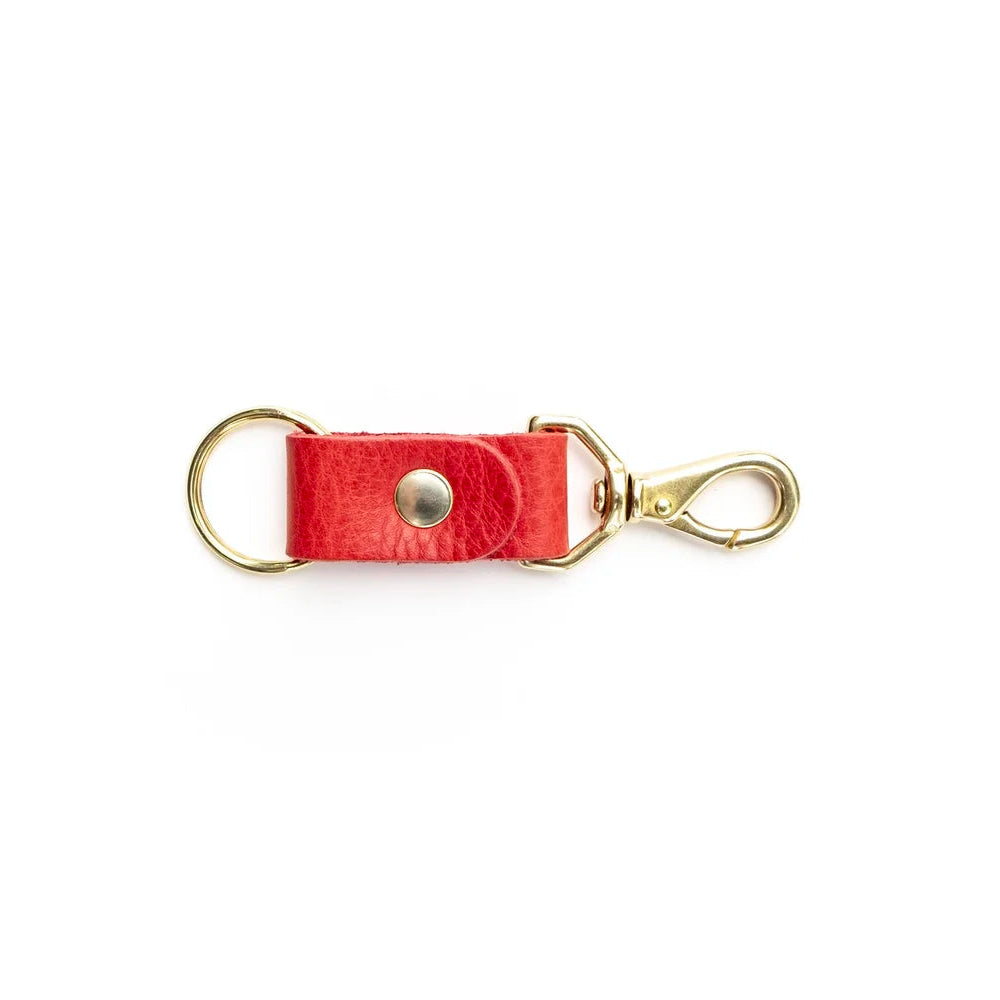 Keychain in Tomato Leather
